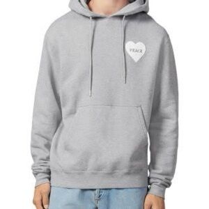 Sandro Peace heart hoodie in grey